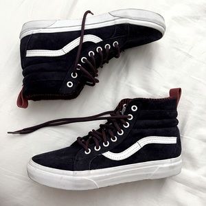 Vans Sk8- Hi Skate Shoe- Dark Purple Size 9